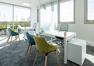Flexible workspaces in Geneva city centre.